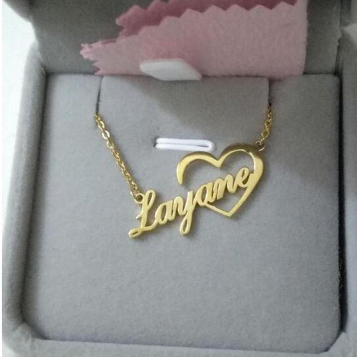Personalized Heart Name Necklace