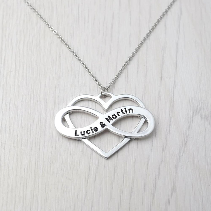 Custom Engraved Infinity Necklace