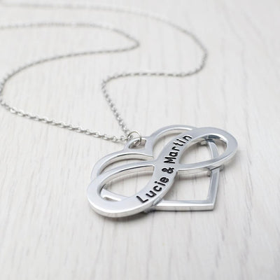 Custom Engraved Infinity Necklace
