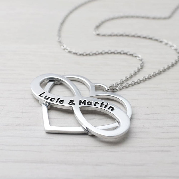 Custom Engraved Infinity Necklace