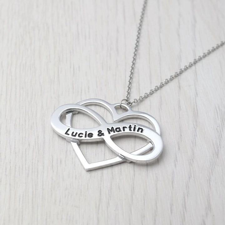Custom Engraved Infinity Necklace
