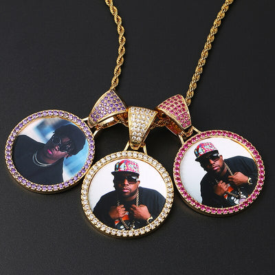 Custom Made Photo Medallions Necklace