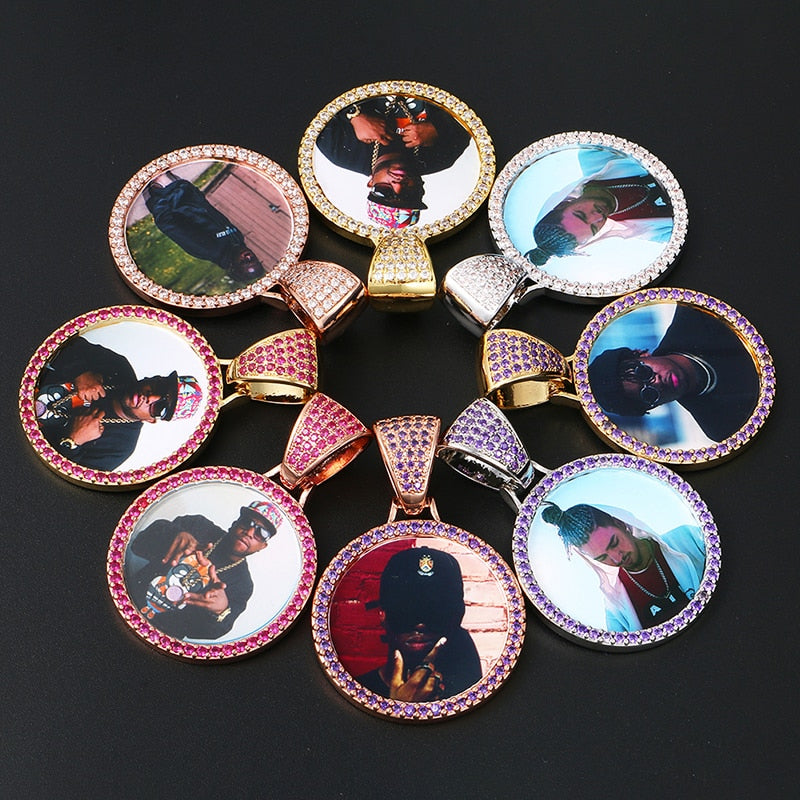 Custom Made Photo Medallions Necklace