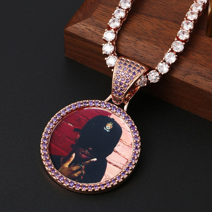 Custom Made Photo Medallions Necklace