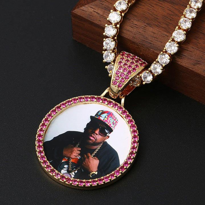 Custom Made Photo Medallions Necklace