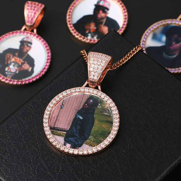 Custom Made Photo Medallions Necklace