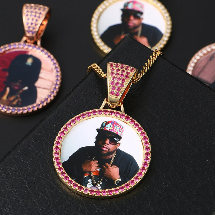 Custom Made Photo Medallions Necklace