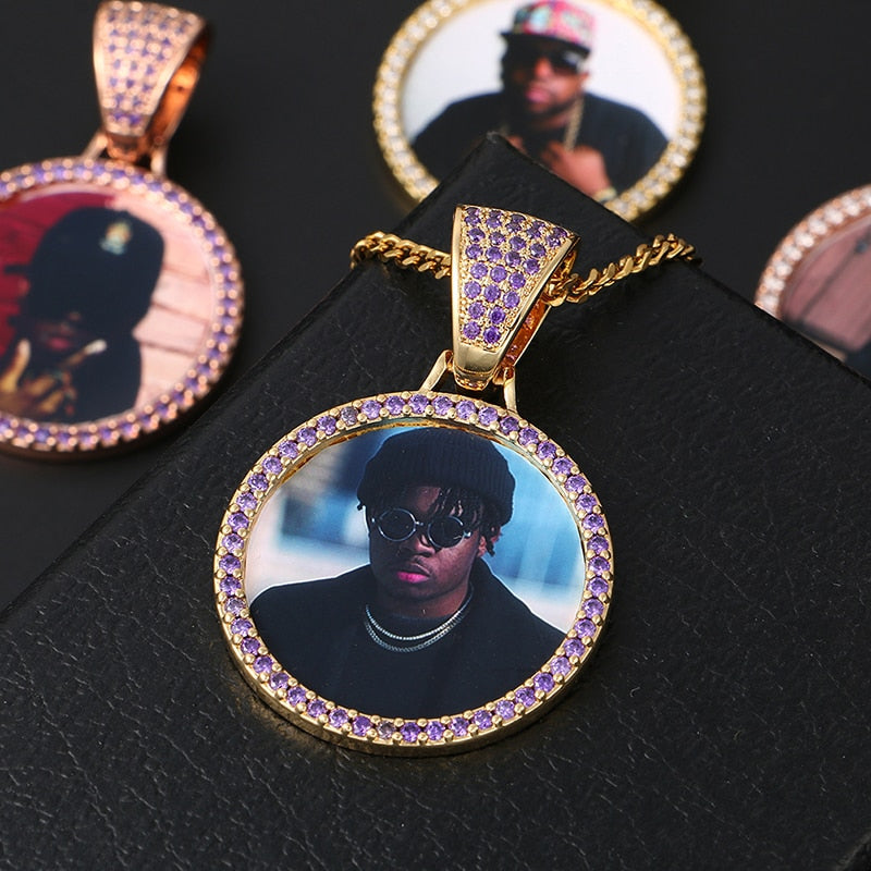 Custom Made Photo Medallions Necklace