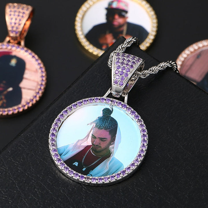 Custom Made Photo Medallions Necklace