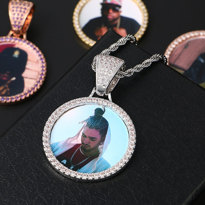 Custom Made Photo Medallions Necklace