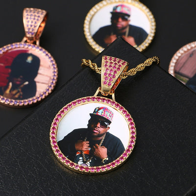 Custom Made Photo Medallions Necklace