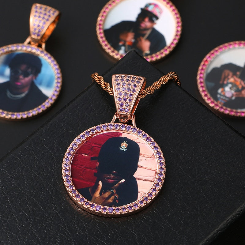 Custom Made Photo Medallions Necklace