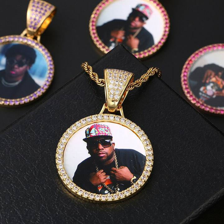 Custom Made Photo Medallions Necklace