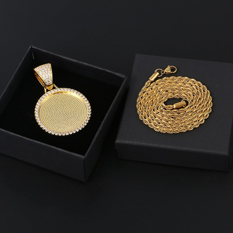 Custom Made Photo Medallions Necklace
