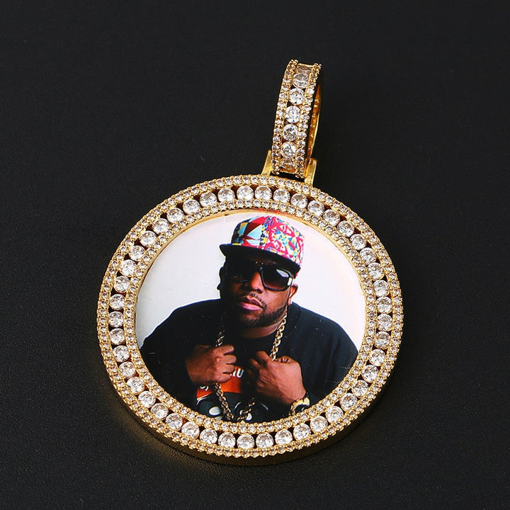 Custom Made Photo Medallions Necklace- Hip Hop Necklace For Men's