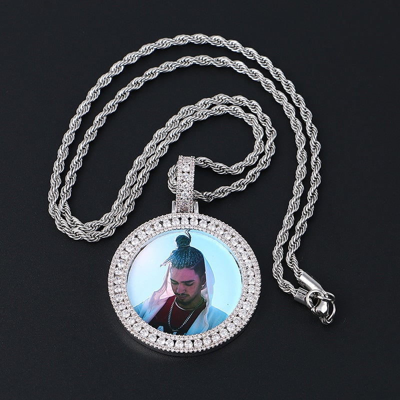 Custom Made Photo Medallions Necklace- Hip Hop Necklace For Men's