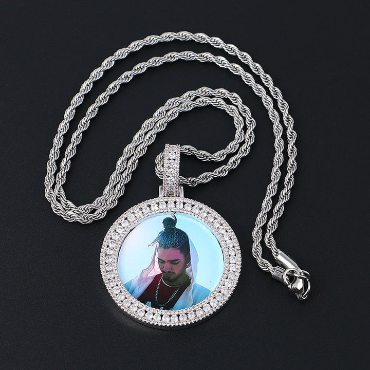 Custom Made Photo Medallions Necklace- Hip Hop Necklace For Men's