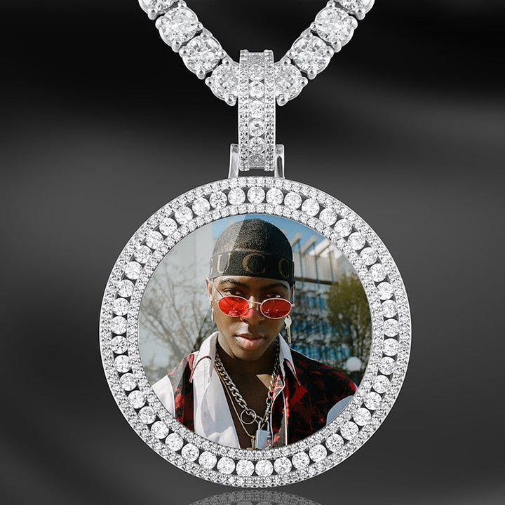 Custom Made Photo Medallions Necklace- Hip Hop Necklace For Men's