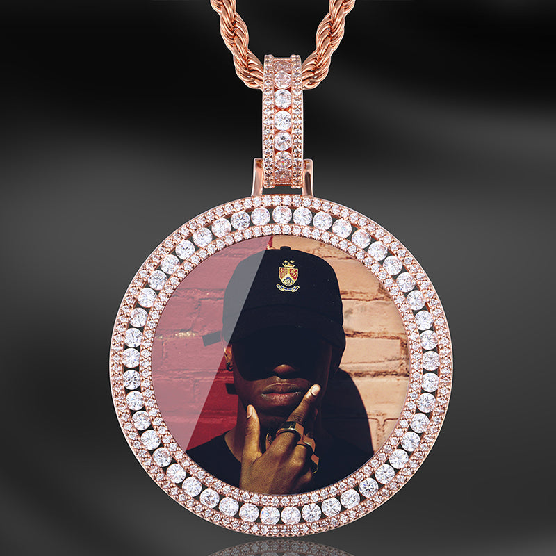 Custom Made Photo Medallions Necklace- Hip Hop Necklace For Men&