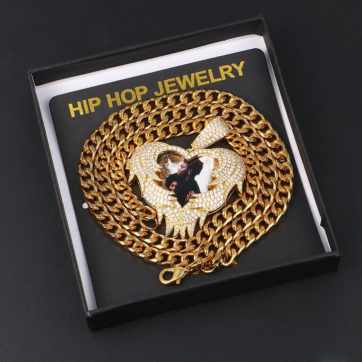 Personalized Photo Hip Hop Medallion Necklace