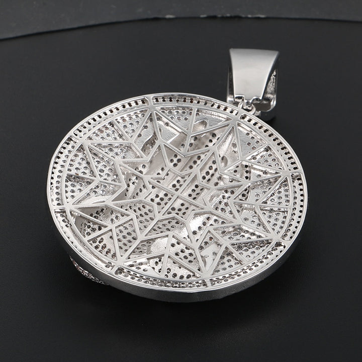 Praying Hands Pendant Necklace- Bible Verse Prayer Hip Hop Necklace