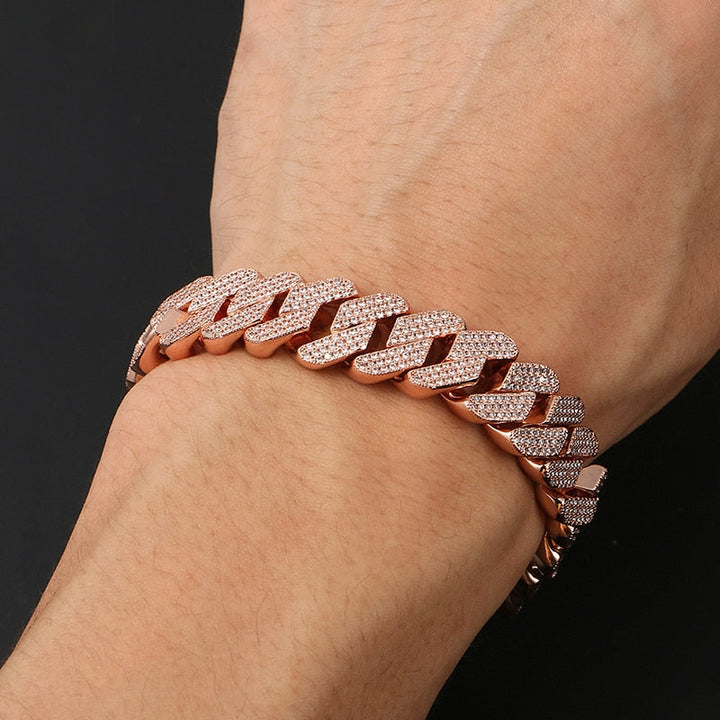 Bling Rhinestone Iced Out Bracelet- Rhinestone Hip Hop Bracelet