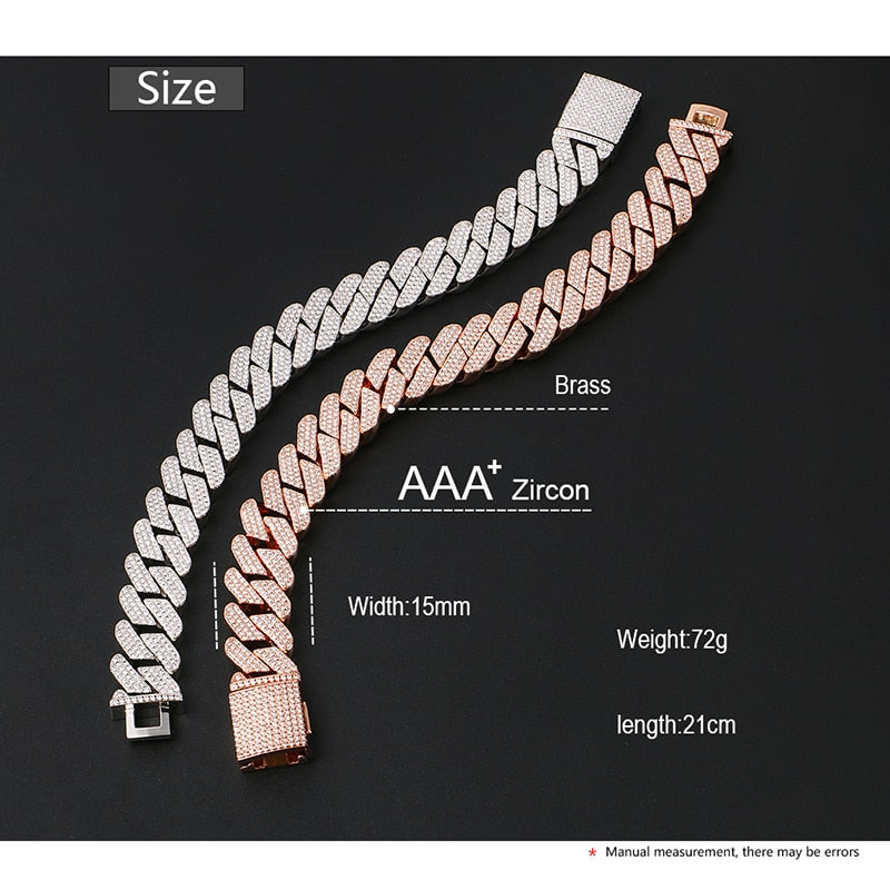 Bling Rhinestone Iced Out Bracelet- Rhinestone Hip Hop Bracelet