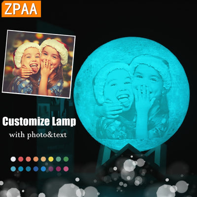 3D Custom Photo Engraving Moon Light The Best Christmas Gifts For Mom