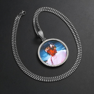 Custom Photo Medallion Necklace - Choose Your Favorite Size