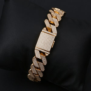 Bling Rhinestone Iced Out Bracelet- Rhinestone Hip Hop Bracelet