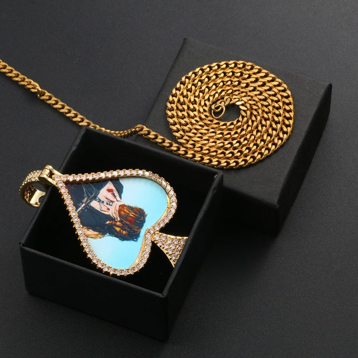 Custom 18k Gold Photo Pendant Necklace- Birthday Gifts For 12 Year old Girls