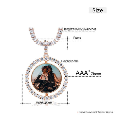 Personalized Picture Necklace-Photo Necklace- Medallion Pendant Necklace