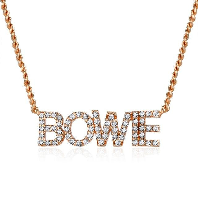 18K Gold Plated Personalized Bling Name Necklace Gift For Her