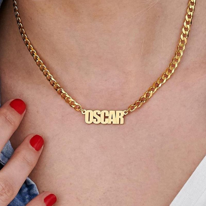 18k Gold Plated Custom Name Necklace