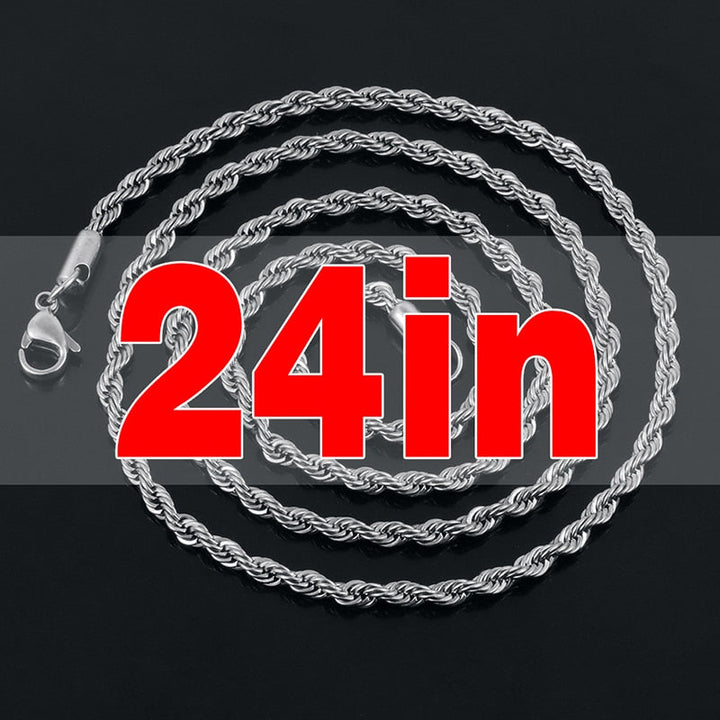 All Exclusive Bling Rope Chain, Cuban Chain, Franco Chain, Tennis Chain- Best Gift For Hip-Hop Lover
