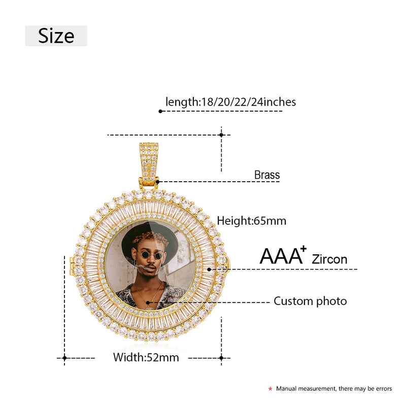 Custom Made Photo Medallions Pendant Necklace
