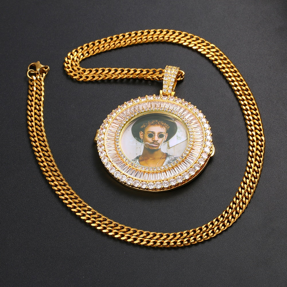 Custom Made Photo Medallions Pendant Necklace