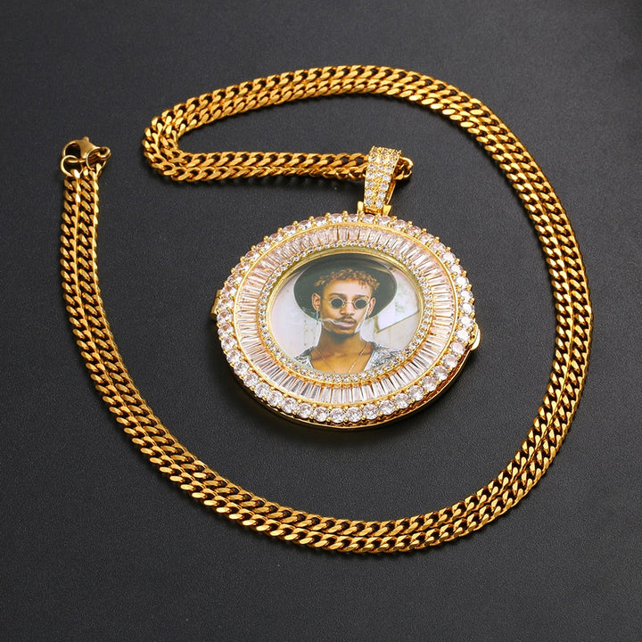 Custom Made Photo Medallions Pendant Necklace