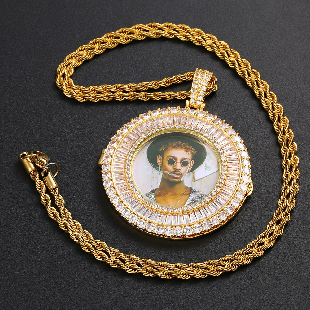 Custom Made Photo Medallions Pendant Necklace