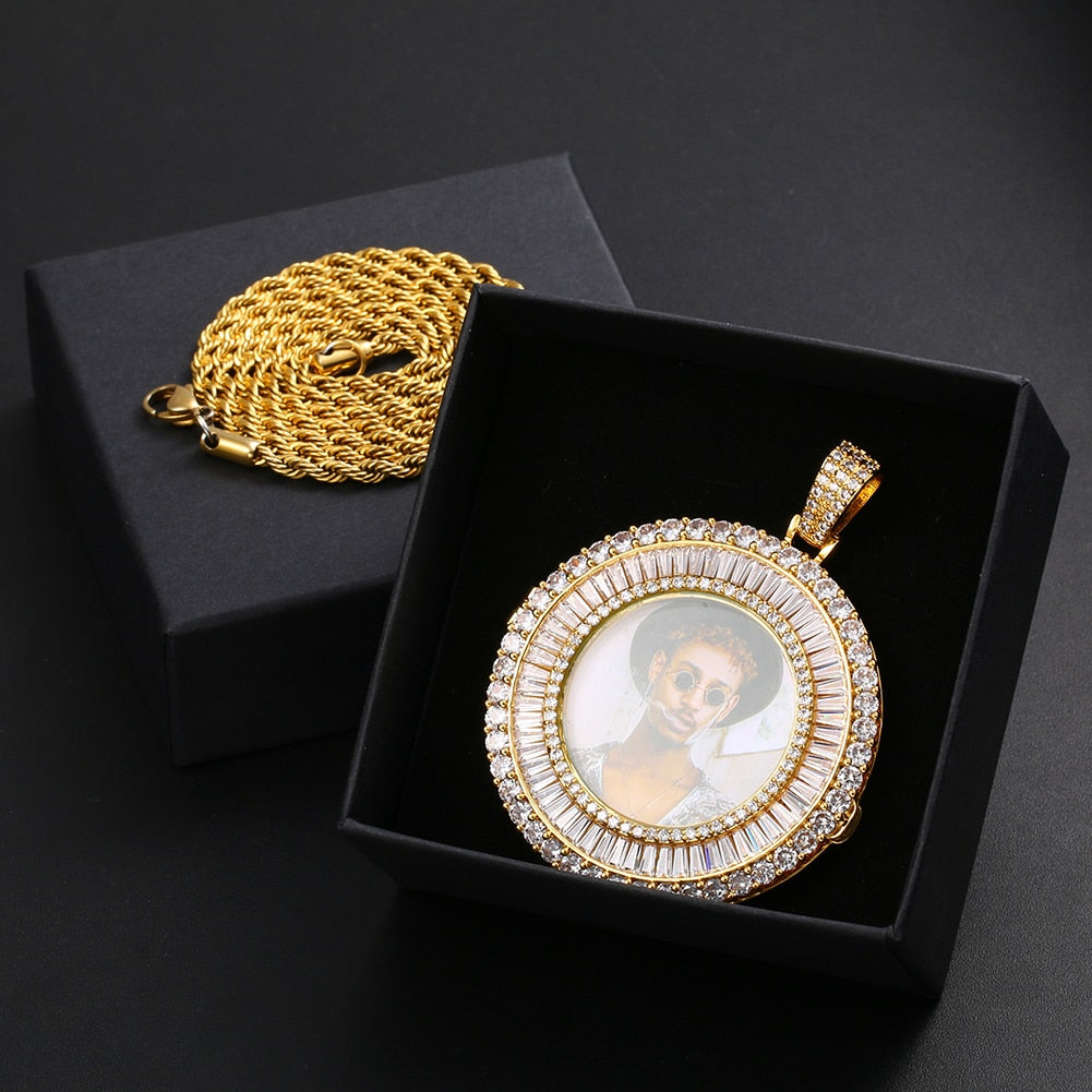 Custom Made Photo Medallions Pendant Necklace
