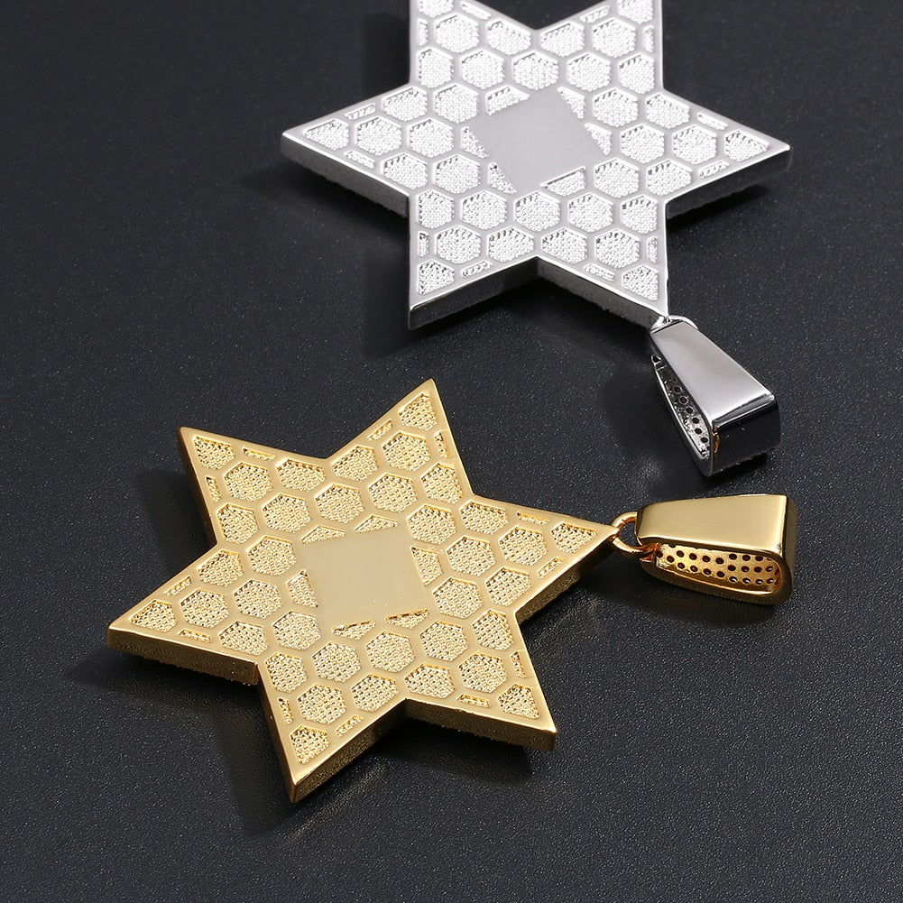 Colorful Star Pendant Necklace- Men Women Hip Hop Jewelry