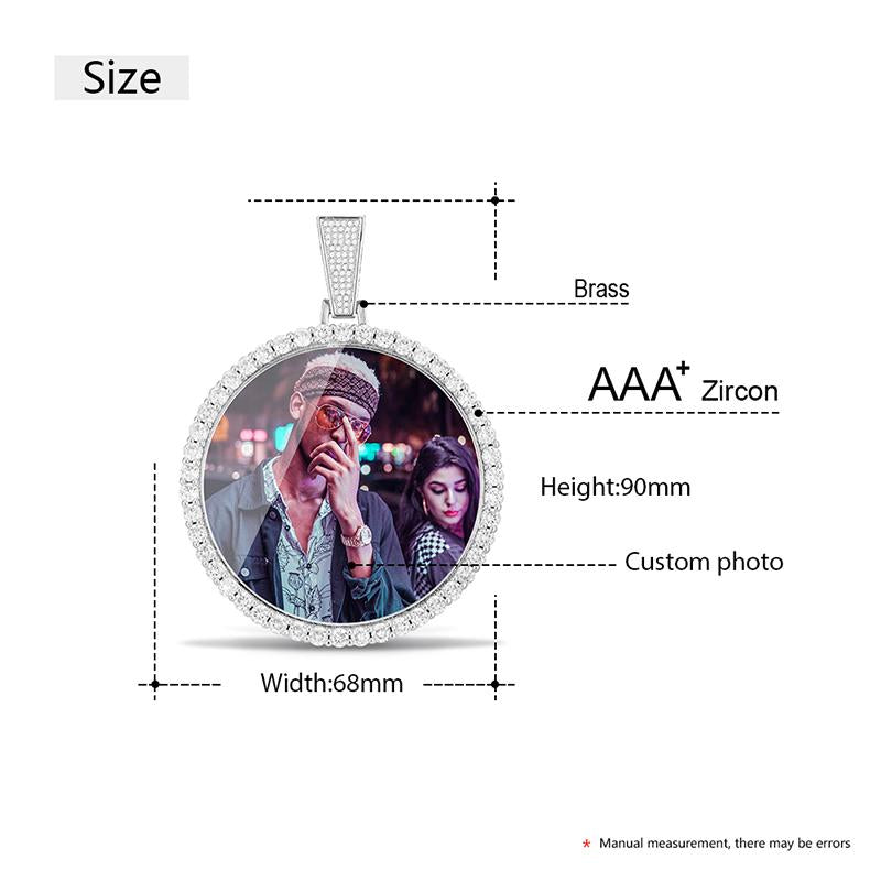 12MM Cuban Chain Personalized Photo Necklace- Best Necklace For Men