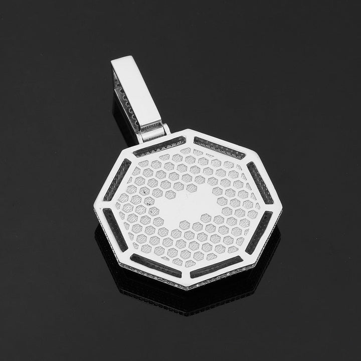 Custom 18K Gold Photo Pendant Necklace- Octagon Pendant Necklace