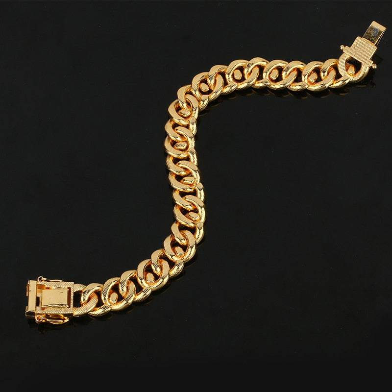 Personalized Bracelets For Men-Cuban Link Chain Bracelet-Personalized Bracelets