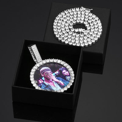 Memorial Medallions-Necklace With Picture-Personalized Photo Necklace