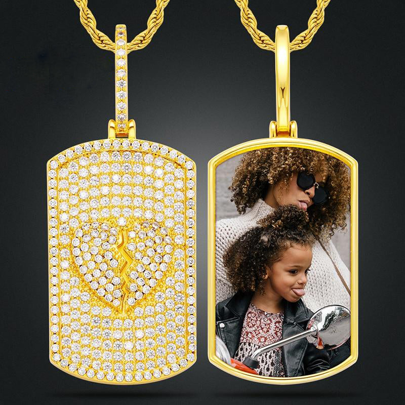 Personalized Picture Necklace-Dog Tag Pendant
