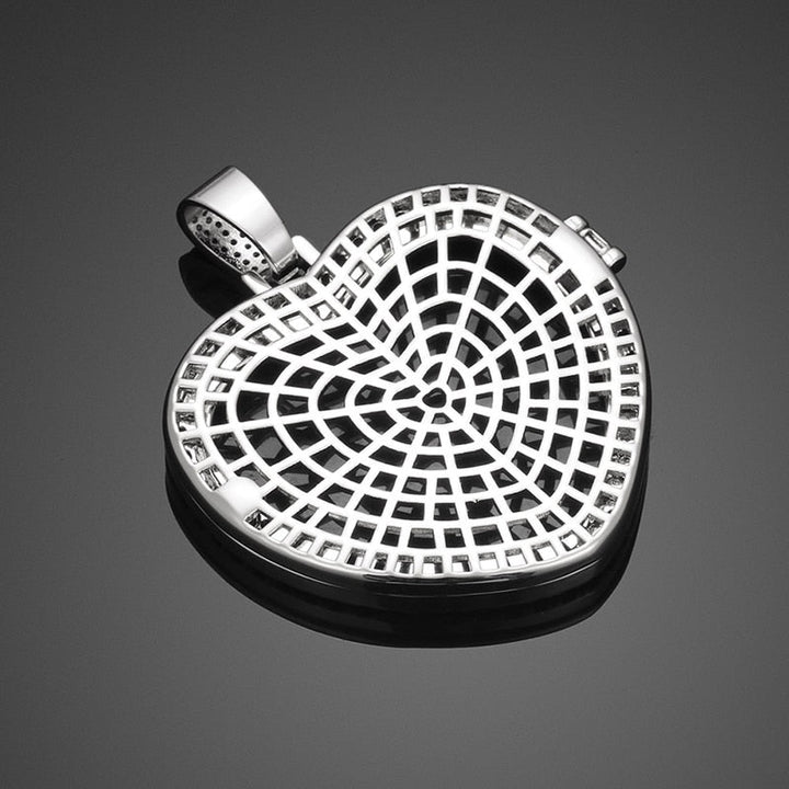 Custom Heart Photo Medallions Necklace Christmas Gifts For Men