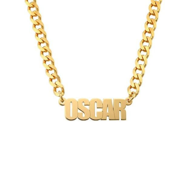Custom Curb Chain Name Necklace