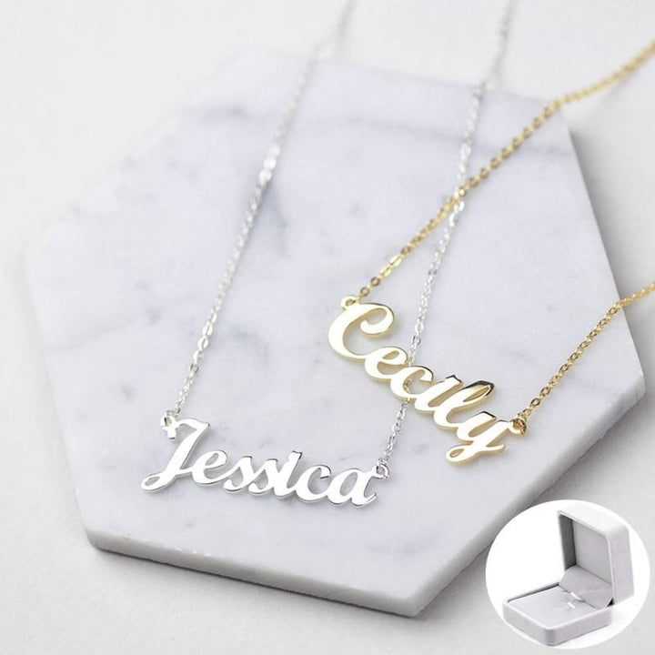 name chain necklace
