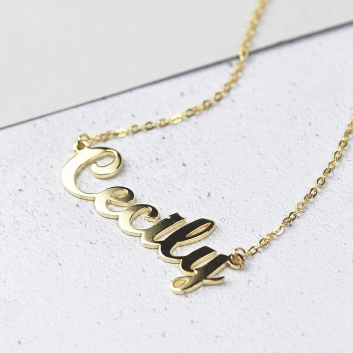 name chain necklace